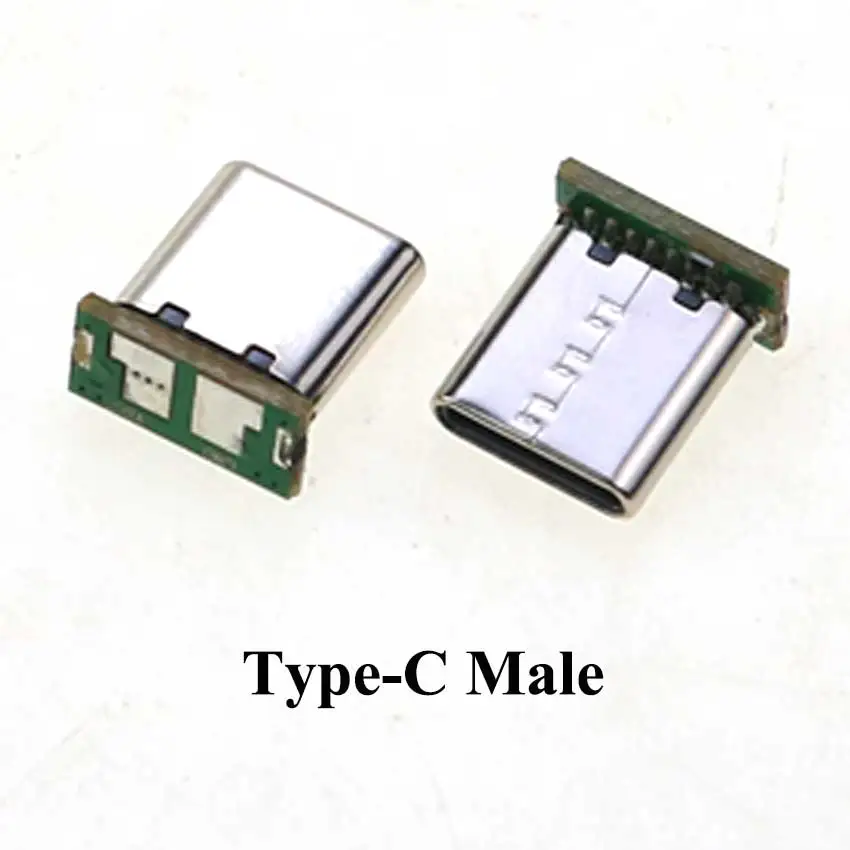 1Pcs USB 3.1 Type C Connector 90/180 Degree Vertical Test PCB Board Adapter Male Female Socket For Data Line Wire Cable Transfe