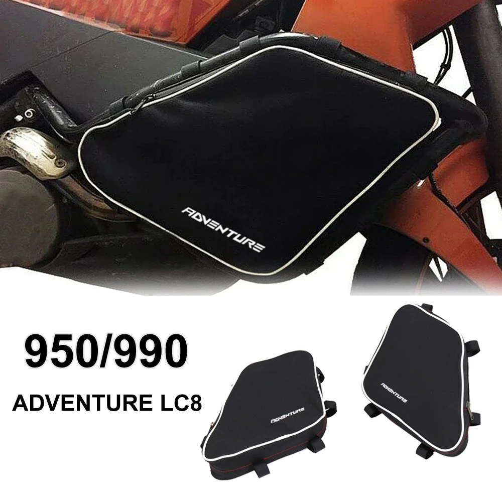 

NEW Motorcycle Frame Waterproof Bumper Repair Tool Placement Bags For LC8 950/990 Adventure Crash Bars Bag