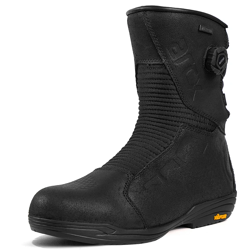 

ARCX Men's Motorcycle Boots Waterproof Cowhide Leather Ankle Protecion Stylish Black Racing Riding Shoes Motocross Accessories