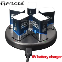 9V 6F22 Smart Usb 9 Volt Rechargeable Battery Charger for 9V Nimh Nicd Ni-Mh Ni-Cd Lithium Li-ion Li ion Rechargeable Batteries