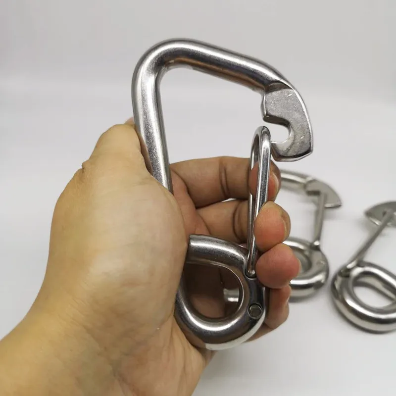 12Mm 4 Móc Neo Nặng Móc Đa Năng Kẹp Móc Khóa Leo Núi Snap Clip Khóa Móc Khóa Móc Cắm Trại Đi Bộ Đường Dài