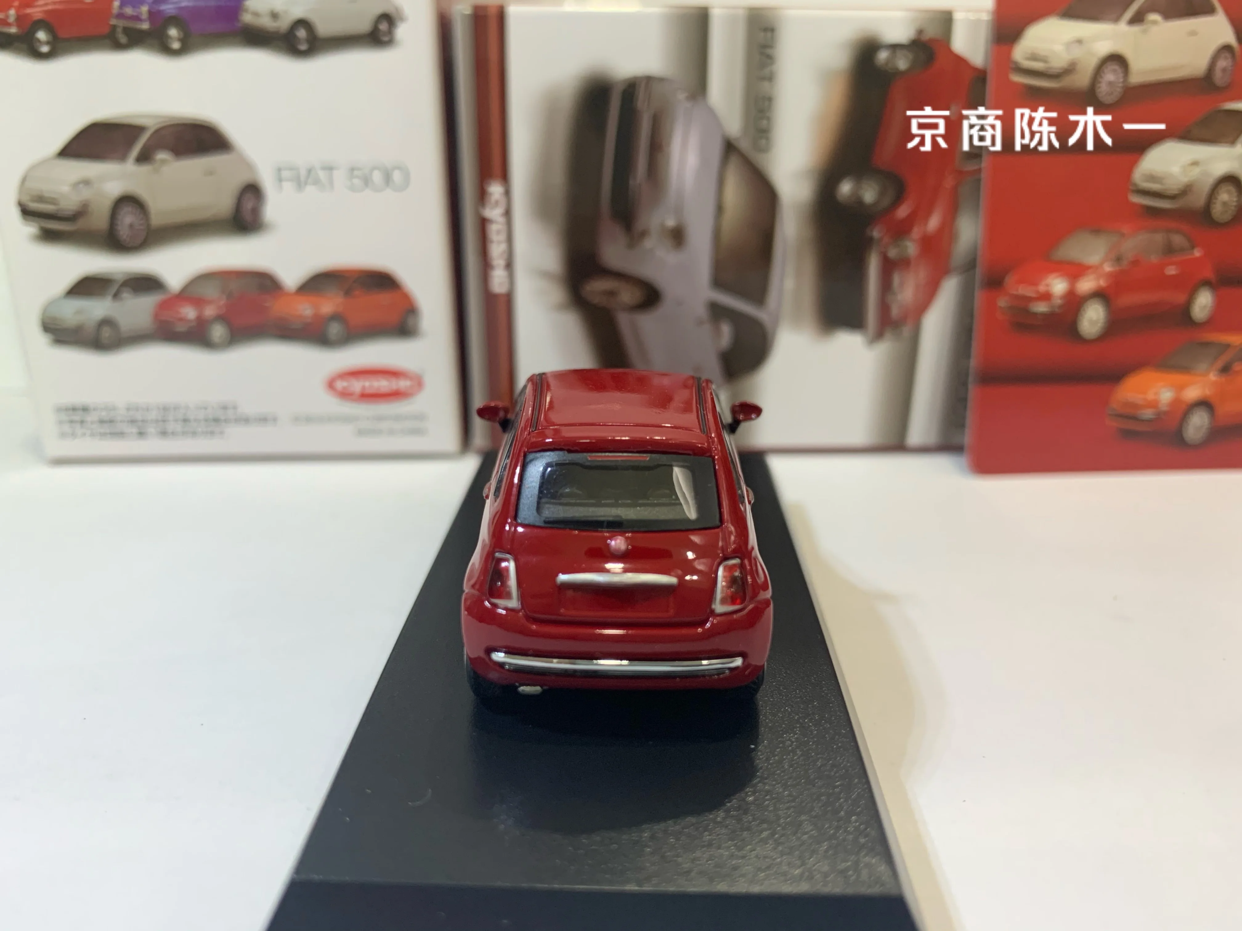 KYOSHO 1/64 Fiat 500 RED Collect die casting alloy trolley model