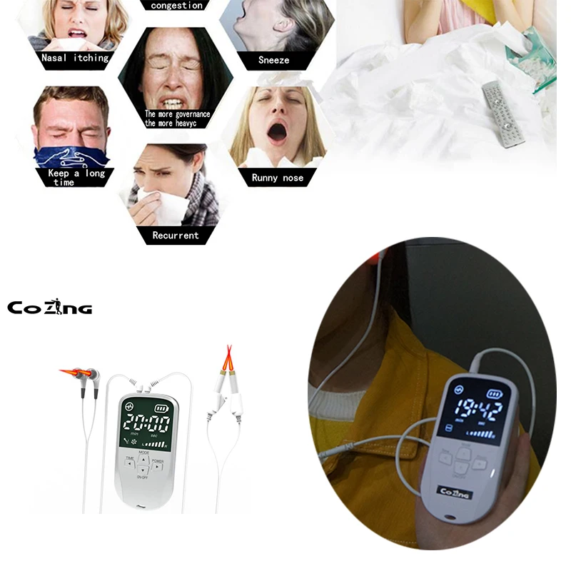 

Health Care Rhinitis Sinusitis Nose Therapy Massage Cure Hay Fever Low Frequency Pulse Laser Therapentic Masseur