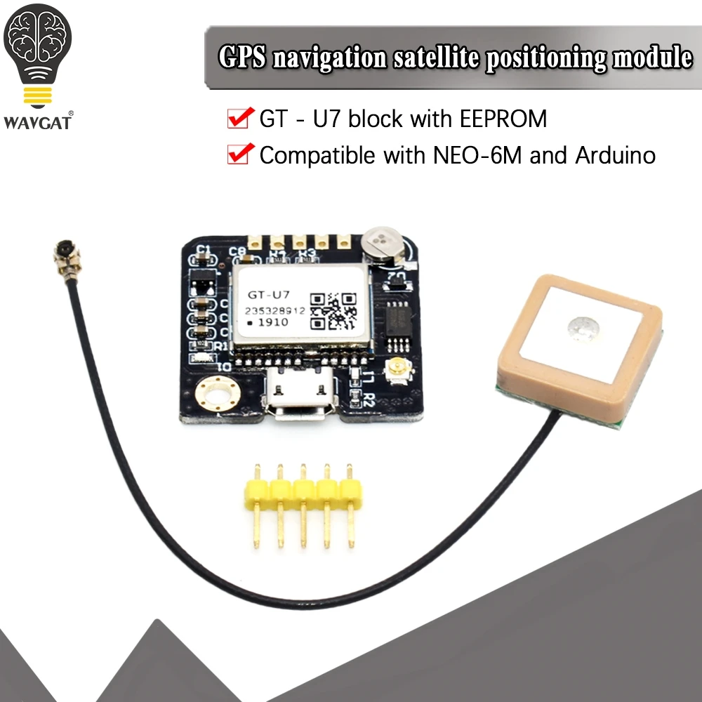 GT-U7 GPS moduł nawigacji pozycjonowanie satelitarne kompatybilny NEO-6M 51 pojedynczy układ scalony mikrokomputer STM32 dla Arduino