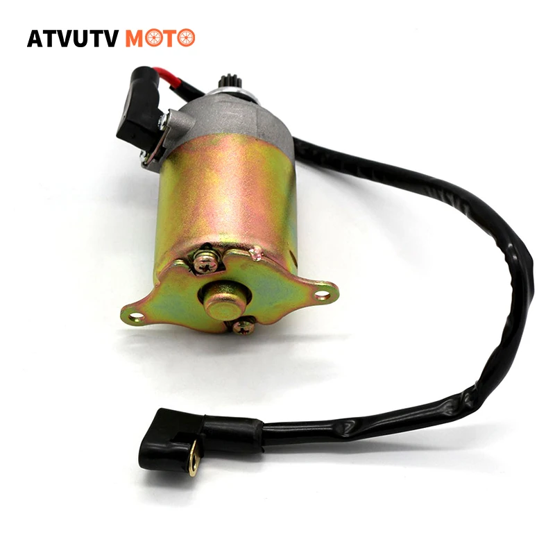 

12 Volt Electric Starter Motor Assy For Scooter ATV Go Kart GY6 125cc 150cc 152QMI 157QMJ 1P52QMI 1P57QMJ Scooter Moped