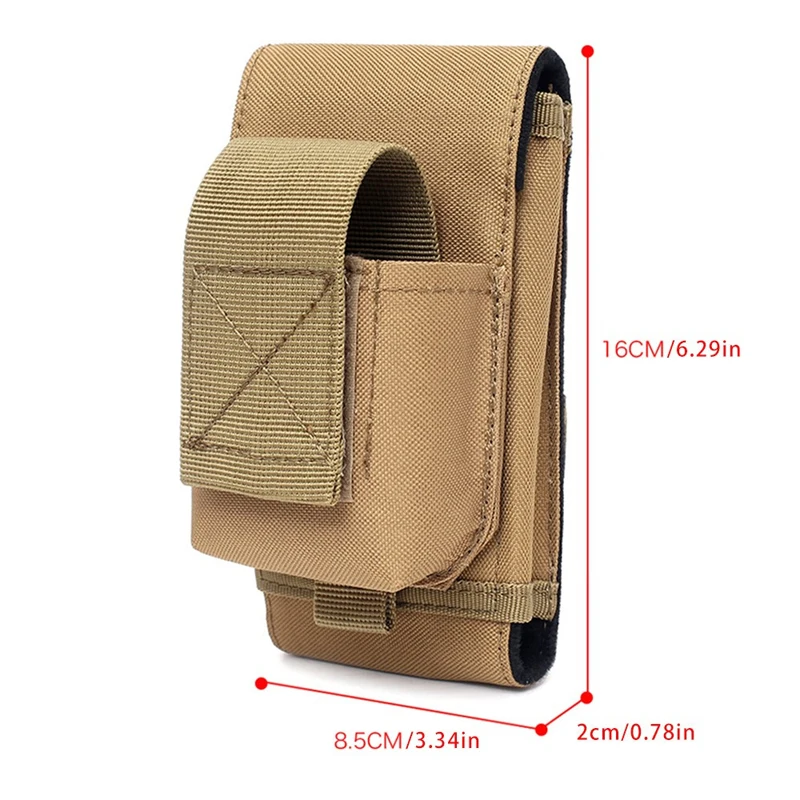 Tactical Molle Mobile Phone Pouch Outdoor Mole Bags Pocket Waist EDC Tool Accessories Bag Vest Package Cell Phone Holder Sack