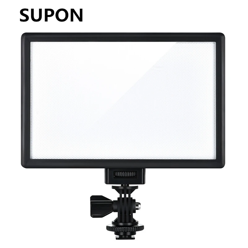 SUPON L122T LED Video Light soonpho Ultra thin LCD Bi-Color & Dimmable DSLR Studio LED Light Lamp Panel for Camera DV Camcorder