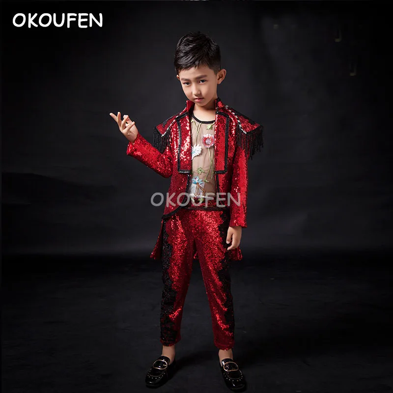 

Nightclub Bar Singer DJ Show Custom Adult Kids Model Catwalk Show Hip hop Dance Performance Costumes