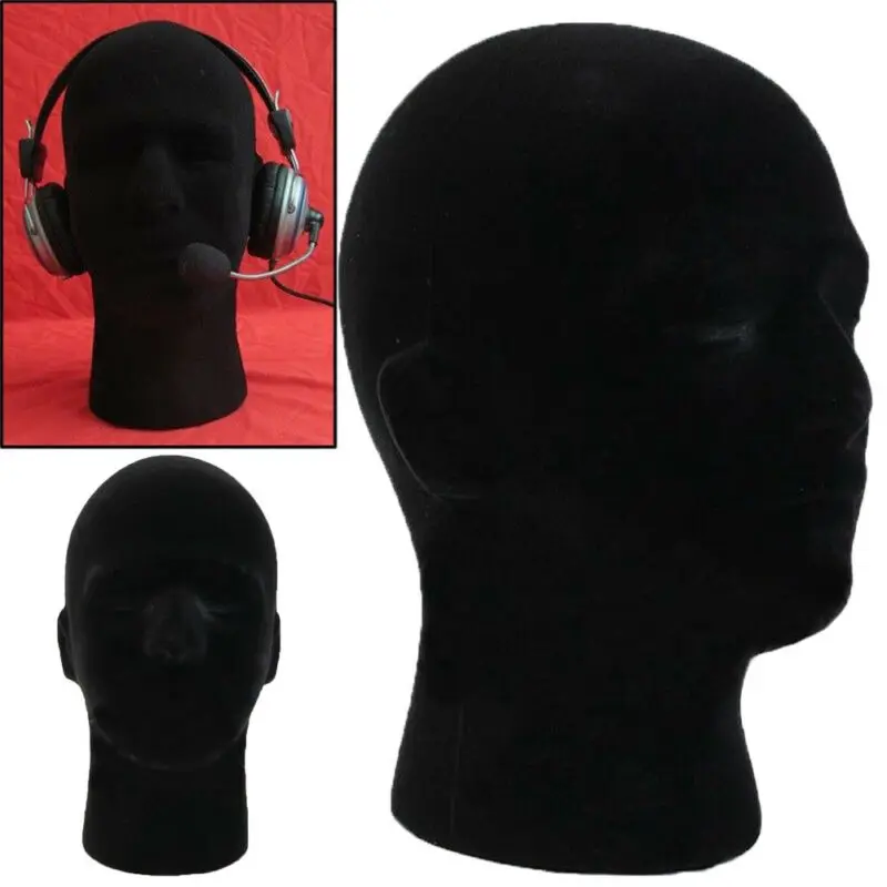 Male Styrofoam Foam Mannequin Manikin Head Model Wig Glasses Hat Display Stand Glasses Hat Display Stand Popular Foam