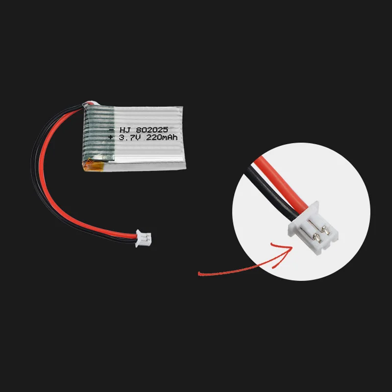 3.7V 220mAh Lipo batteria ricaricabile PH1.25 spina per HS210 E010 NH010 751823 per JJRC H36 RC Drone pezzi di ricambio 3.7v batteria