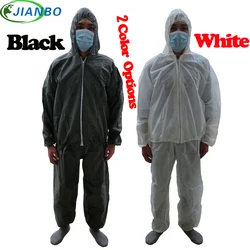 Disposable Jumpsuit Work SMS Painting Food Workshop Laboratory Safety Pesticide Chemical White Split Clothing Protective Suit