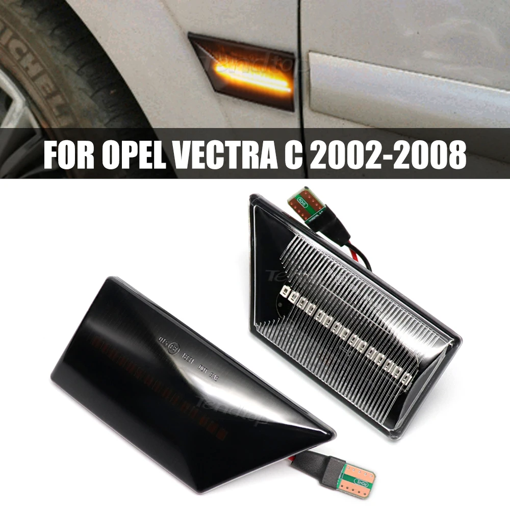 Dynamic LED Turn Signal Light Sequential Side Marker Lamp Repeater Indicator Lights For Opel Vectra C 2002-2008 Signum 2003-2008