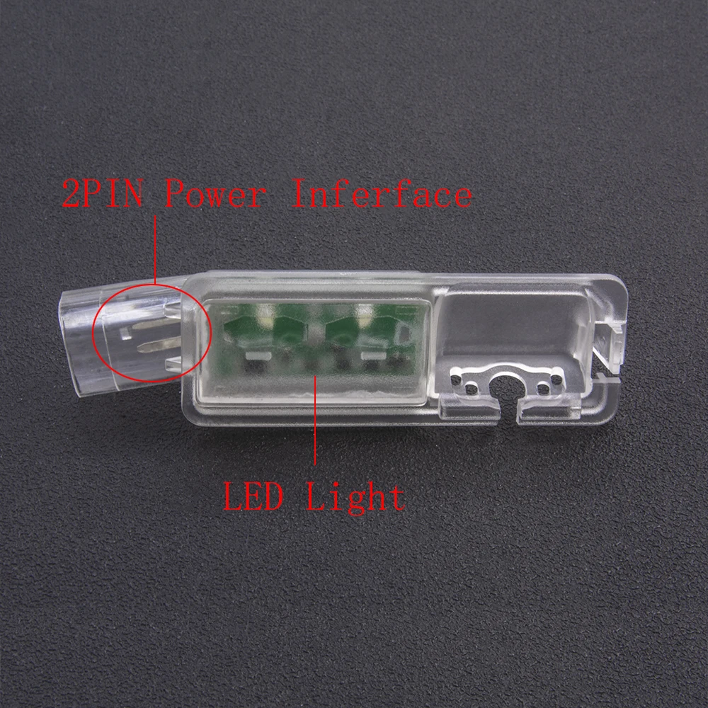 Green BGHR License Plate Lights Housing Car Rear View Camera Bracket For Volkswagen Golf MK6 MK7 Passat CC Polo AW Seat Leon