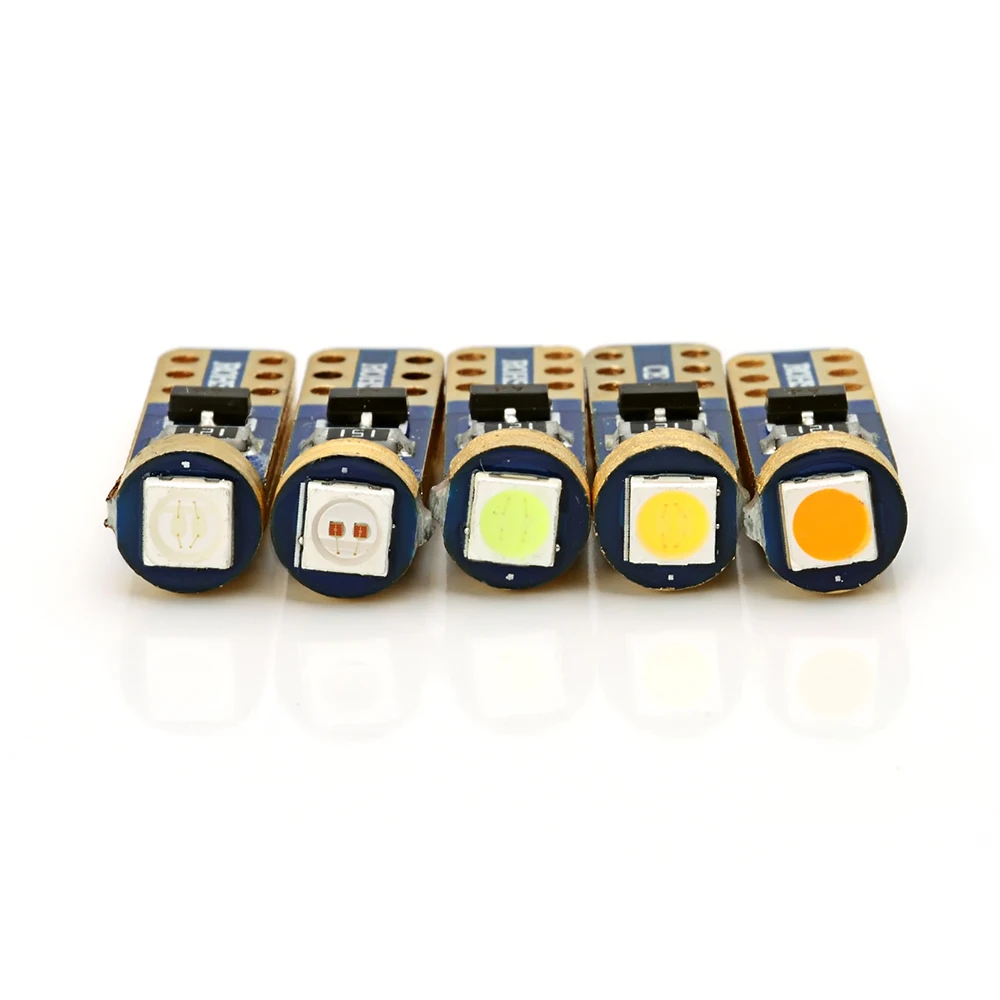 Super bright 3030 SMD led T5 car dashboard light gauge instrument side auto wedge door bulb lamp 12V