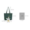 Cute Duck Embroidery Tote Bag
