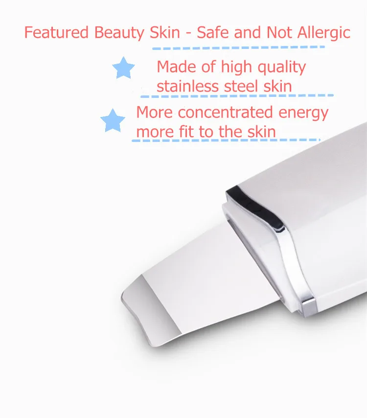 Wiederaufladbare Ultraschall Gesicht Haut Wäscher Gesichts Reiniger Peeling Vibration Mitesser Entfernung Peeling Poren Reiniger Werkzeuge