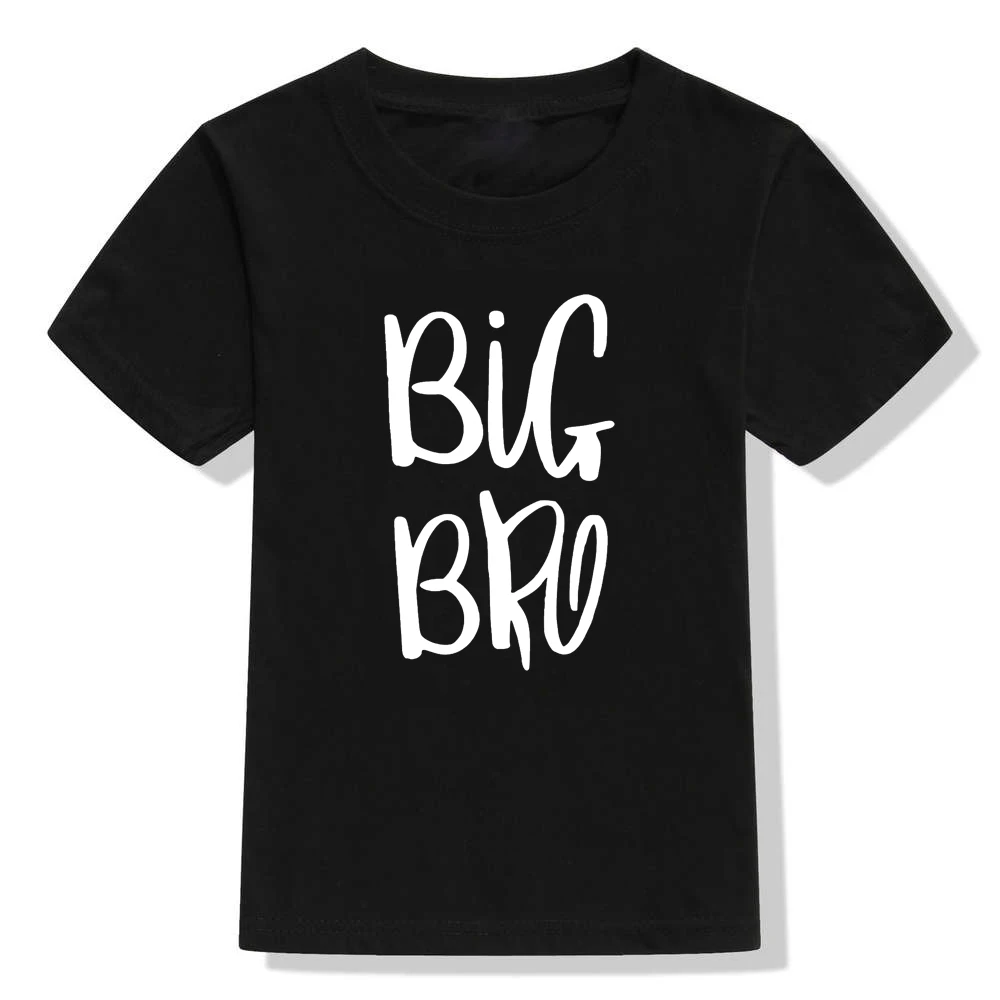 1pc Family Matching Summer T-shirt Big Bro & Lil Bro BoyTees Newborn Toddler Romper Big Brother Little Brother Sibling Outfits