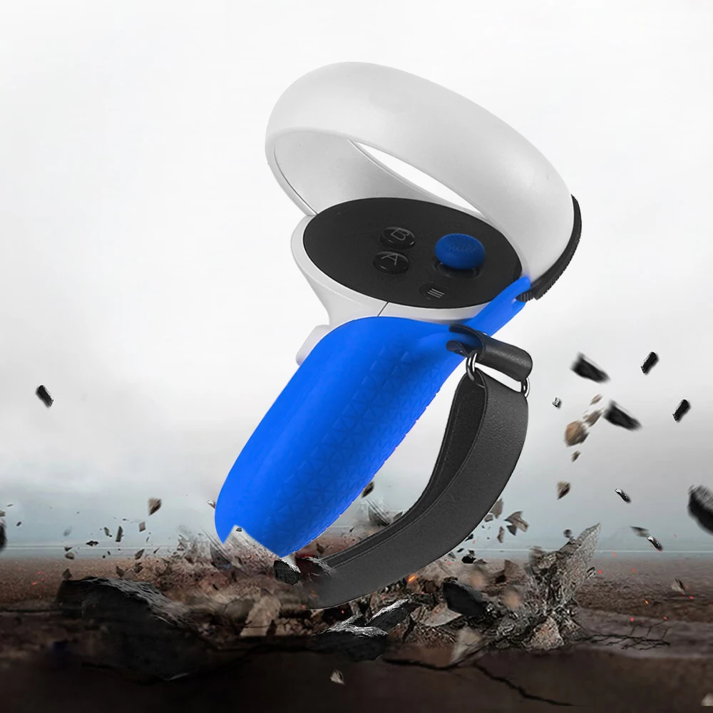 Gomrvr Voor Meta/Oculus Quest 2 Vr Touch Controller Siliconen Grip Mouw Anti-Slip En Zweetbestendige Vr Beschermhoes Accessoires