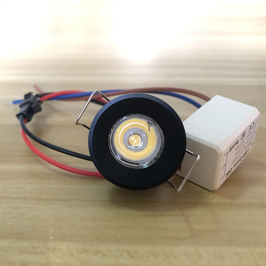 LEDスポットライト,220v,1.5w,3w,12v,24v,調光可能なジュエリーキャビネット,天井の植物用