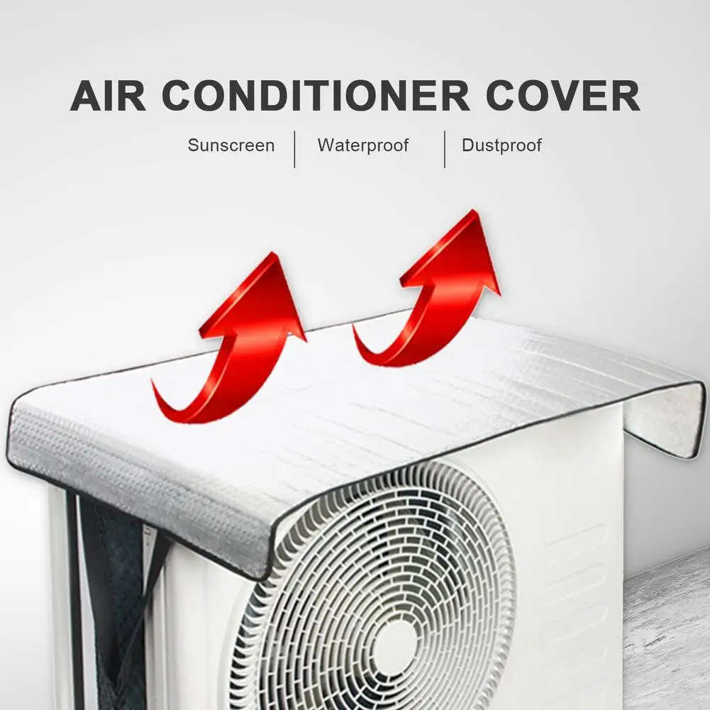 47x94CM Outdoor Air Conditioner Outer Machine Cover Waterproof Aluminum Foil Insulation Air Condition Protective Cover Protector