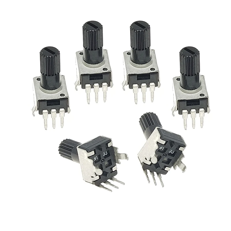 10PCS/LOT RV09 Vertical 12.5mm Shaft 1K 2K 5K 10K 20K 50K 100K 0932 Adjustable Resistor 9 Type 3Pin Seal Rotary Potentiometer