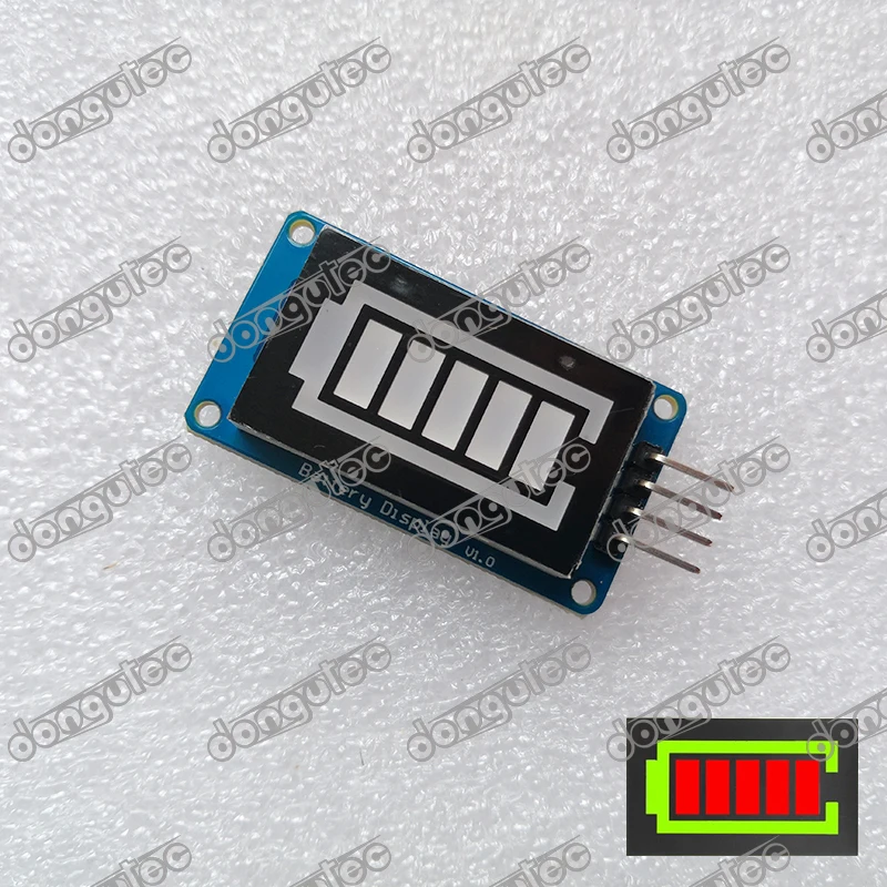 Battery Display Battery Style Digital Tube LED Battery Level Display Module for Arduino / AVR / ARM / PIC