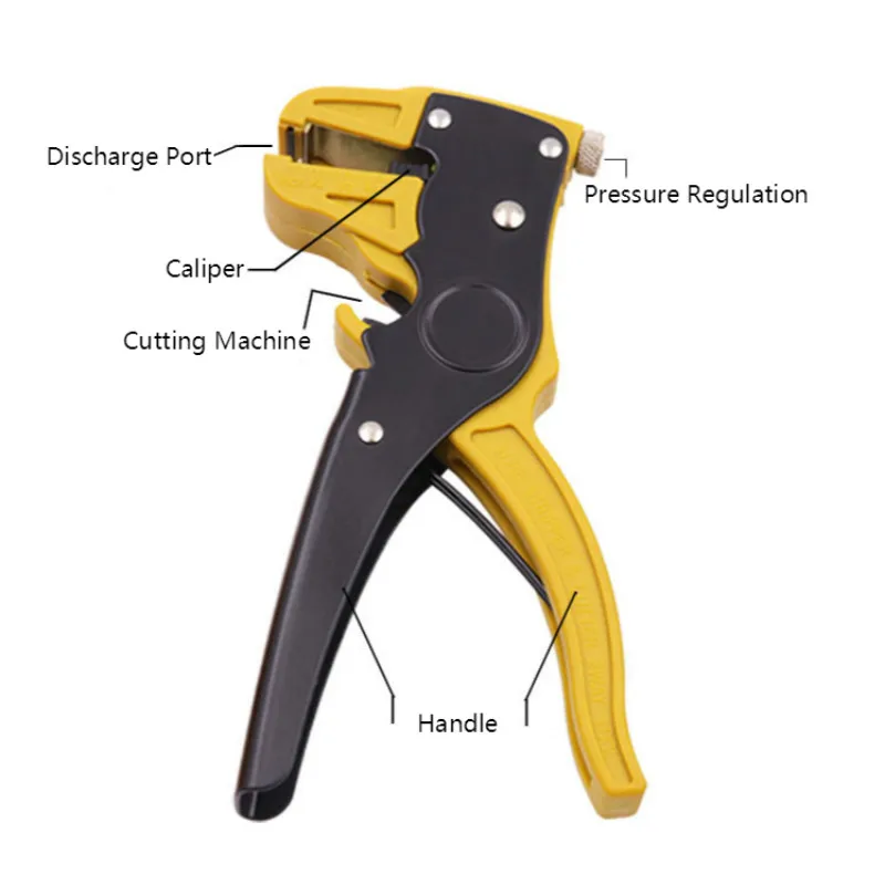 Pinze spelafili per elettricisti di qualità pinze automatiche a becco d'anatra da 0.2-6mm