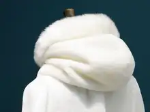 Winter Bridal Faux Fur Cape #4