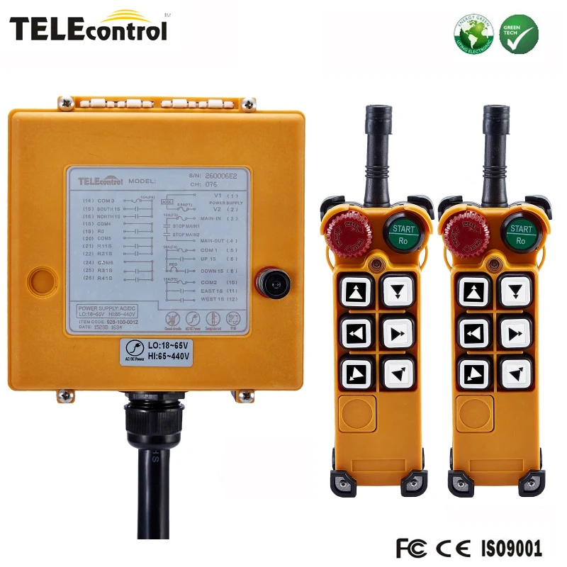 15sets of RF 6 Two Steps Push Buttons Multiple Contro F26-C3 With 2 Transmitter for Mr.Buson