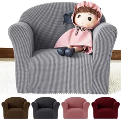 Poltrona macia e tampa do sofá, Slipcover elástico, monocromático, estiramento Settee, tamanho mini, protetor do sofá para a cadeira das crianças, 1 assento