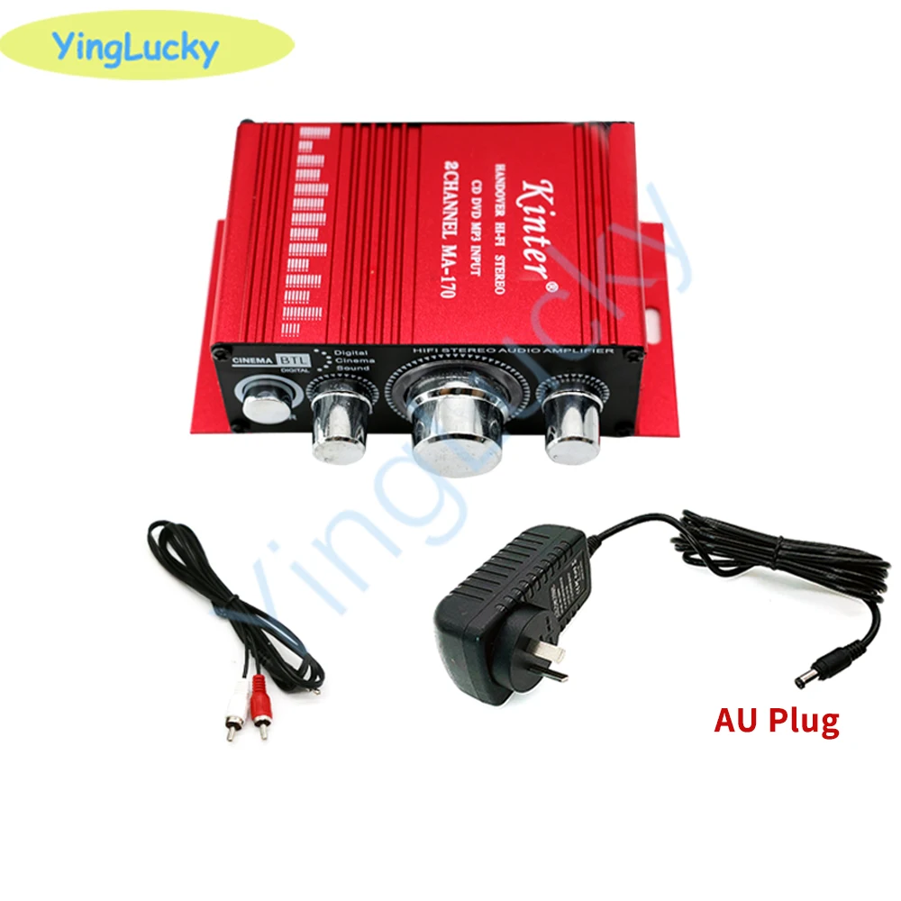 Arcade amplifier MA-170 12V 2 channels LED Mini HIFI Stereo Amplifier for Arcade JAMMA MAME Machine Cabinets