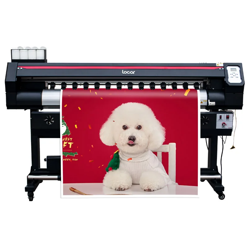 1.8M 6 Feet Vinyl Eco Solvent Printer Double Dx5 X600 Head Locor Easyjet Color Sticker Printer Cheap Inkjet Printers