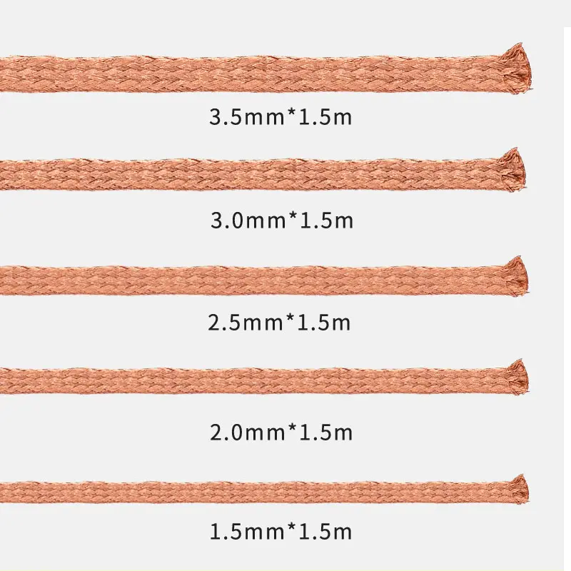 MECHANIC 1.0/1.5/2.0/2.5/3.0/3.5mm Width 1.5M Length Desoldering Braid Wick Solder Remover Wire for PCB BGA Welding Rework Tool - 4