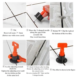 Espaciadores de azulejo de pared, cuñas de nivel para suelo, sistema de nivelación de azulejos, localizador nivelador, alicates, 50 unids/set por juego