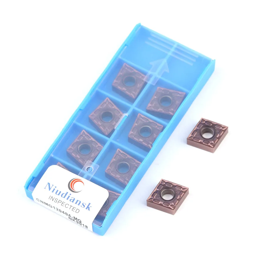 10 قطعة CNMG120404-MQ NK9018 CNMG120408-MQ NK9018 CVD + PVD عالية الجودة المغلفة قطع إدراج آلة خرط تعمل بالتحكم الرقمي بواسطة الحاسوب شفرات ل الفولاذ المقاوم للصدأ