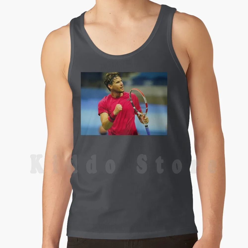 Dominic Thiem Winning The 2020 Us Open Tank Tops Vest 100% Cotton Sports Sport Legends Legendary Athlete Hero