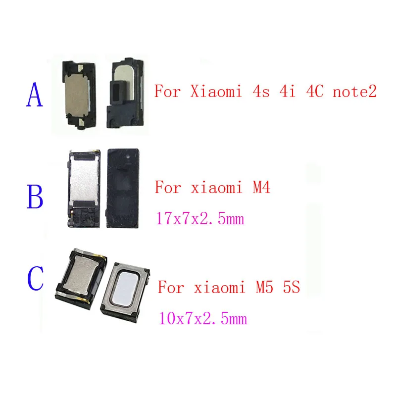 1Pcs Earpiece Ear Piece Speaker For Xiaomi M 4 5 M4 M5 Mi4 4s 4i 4C Note2 Mi5 Note 2 M4s M4C Mi4s Mi4i Mi4C Earphone Receiver