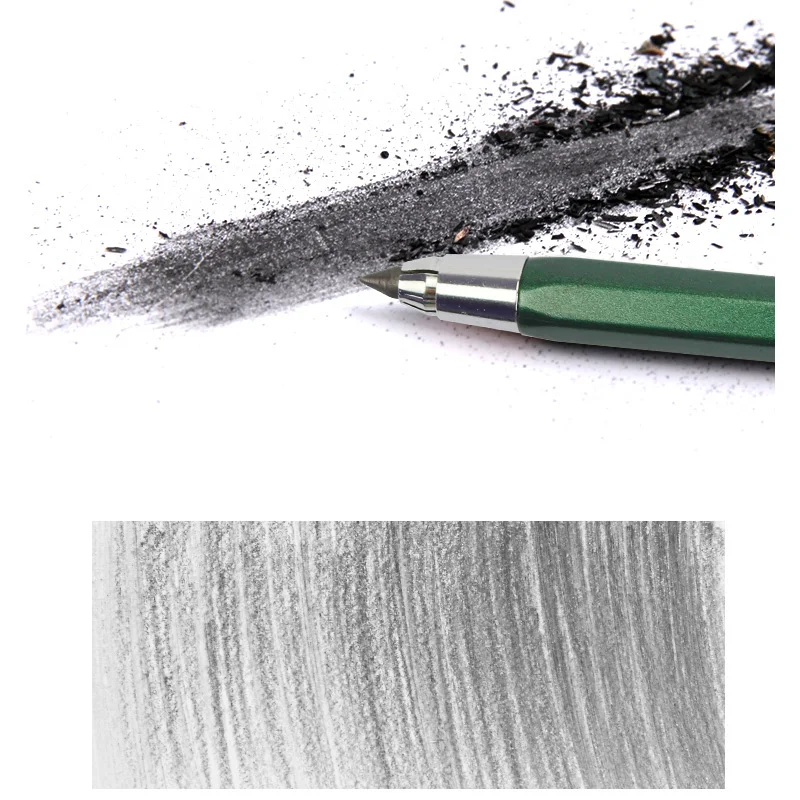 4.0mm Sketch Press Mechanical Charcoal Pencil Soft/Medium/Hard Painting Drawing School Office Stationery Kid Automatic Pencils