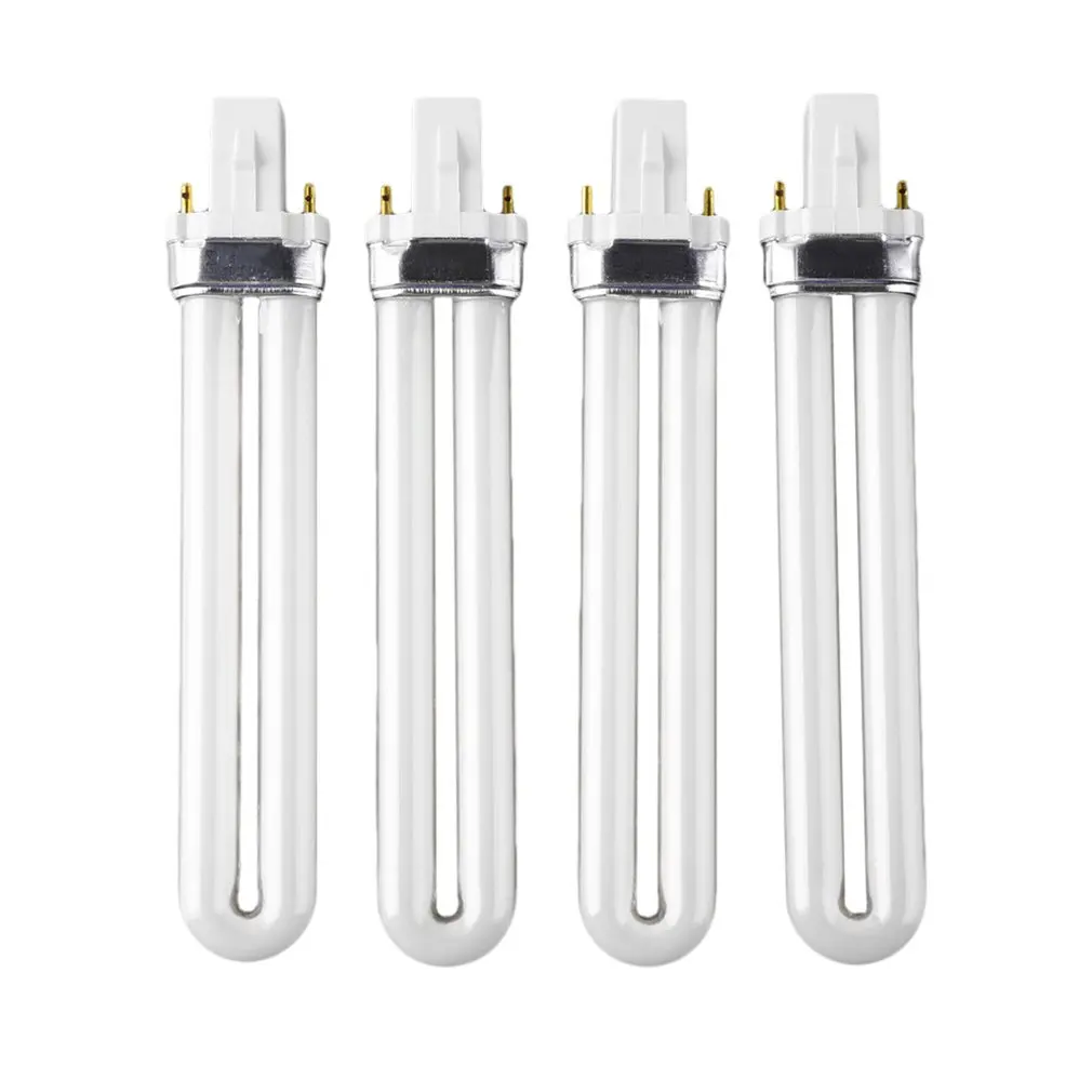 4Pcs 9W Curing UV Gel Lamp Gel Nail Art Dryer Light Bulb Tube Replacement NIN668