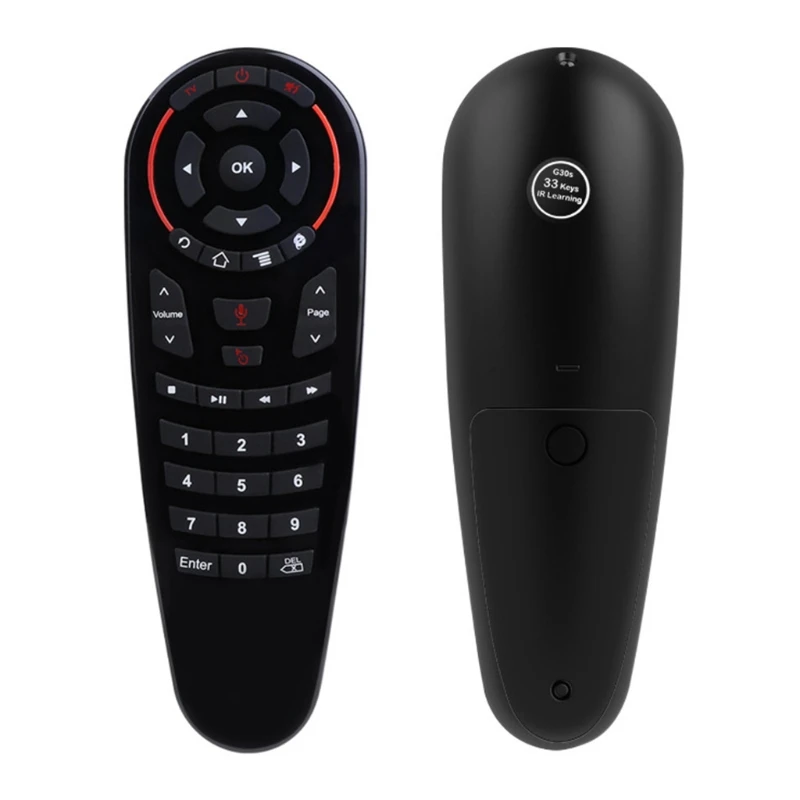 Wireless Voice Control Sensing Air Remote Mouse for X96q、G30、PC、Pk、G10s、G50s Set-top Box,33 Key Voice Wireless Device