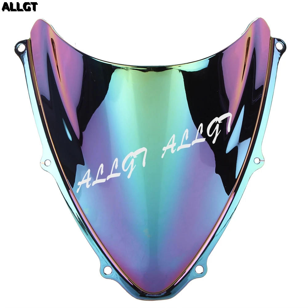 ALLGT Tinted Windscreen Windshield Set For Suzuki GSXR 600 750 2006 2007 06 07 K6 Black Multicolor Transparant