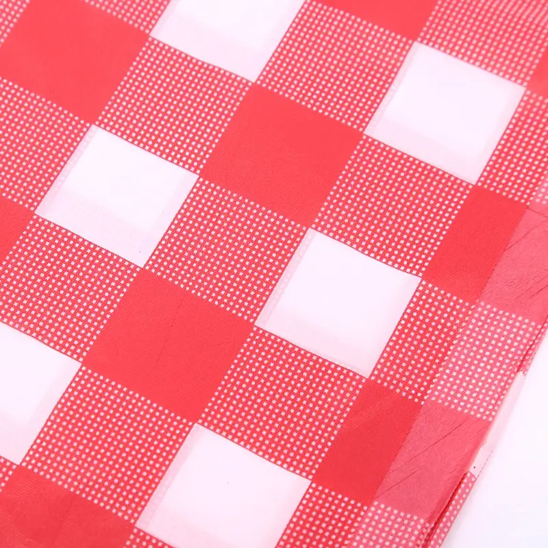 

Disposable Thickening Red Checkered Tablecloth Party Weddings Home Decoration