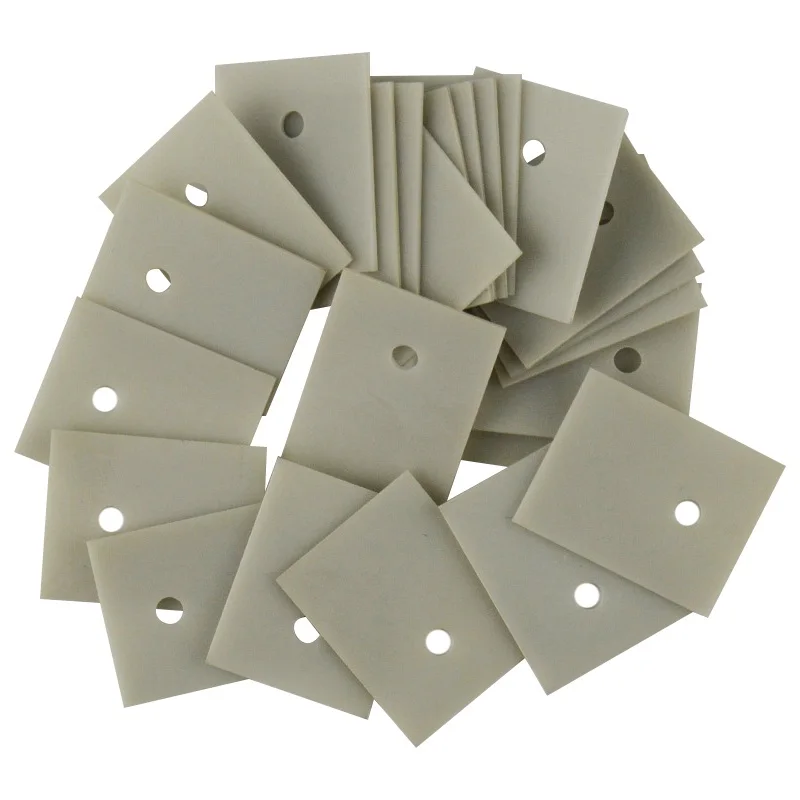 30pcs/lot AIN tablets Aluminum Nitride Ceramic sheet thermal insulation ceramic sheet TO-220/247/264/3P free shipping - Image 2