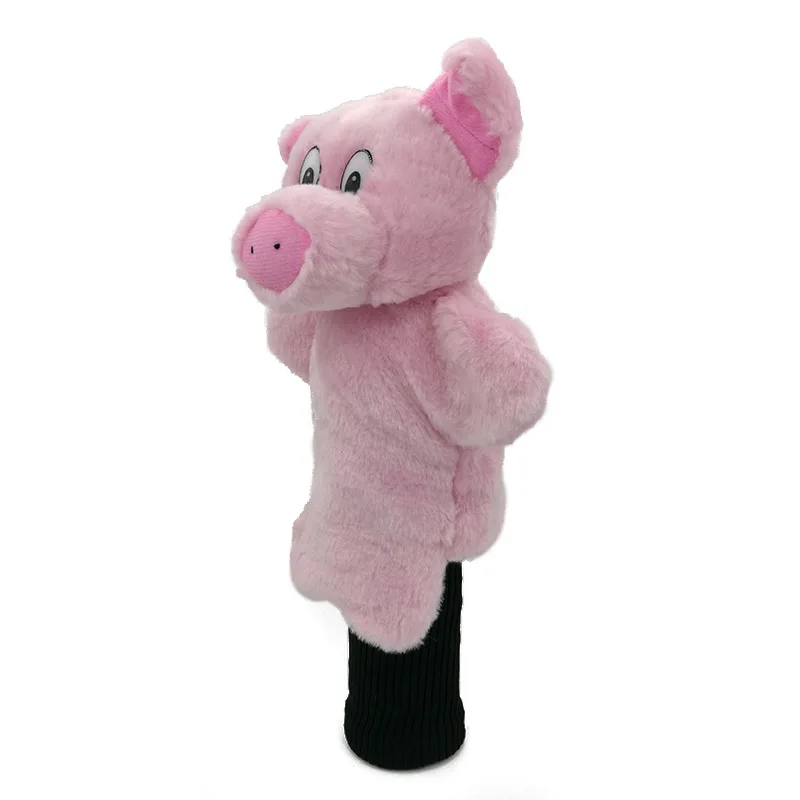 Little Pig Golf Fairway Woods Headcover Golf Hybrid Cover Cartoon Animal Sporting Goods Mascot Novelty Cute Gift