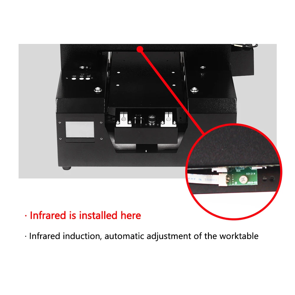 A4 printer 6-color flat UV inkjet type upgrade touch panel for plastic/silicone/wood/stone/metal/textile/glass printing