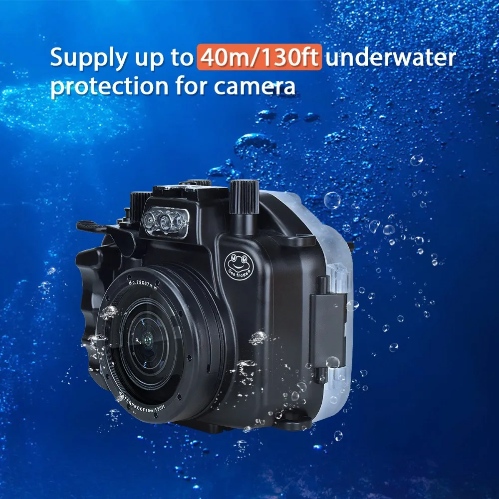 Waterproof Housing Case for Canon Camera EOS M5 18-55 mm Photography Underwater 40m Freely Diving Essential Outdoor Equipment