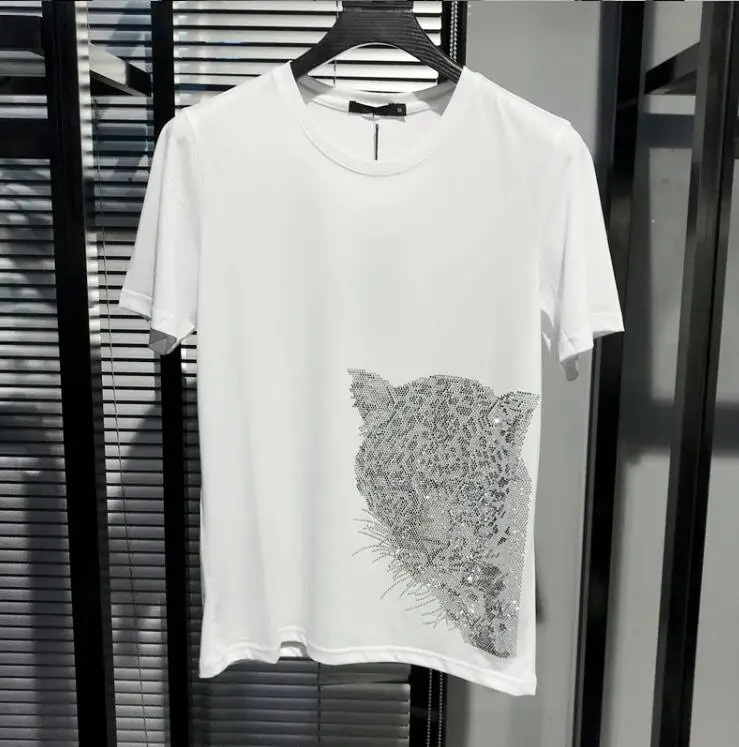 Anime heren T-shirt Hot Drill casual slim fit streetwear S-6XL comfortabele heren street style top