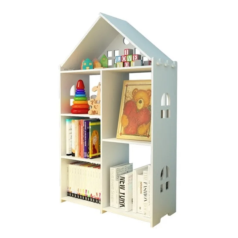 Estantería creativa para niños, estantería moderna y sencilla para productos básicos, estantería de almacenamiento para estudiantes, envío directo