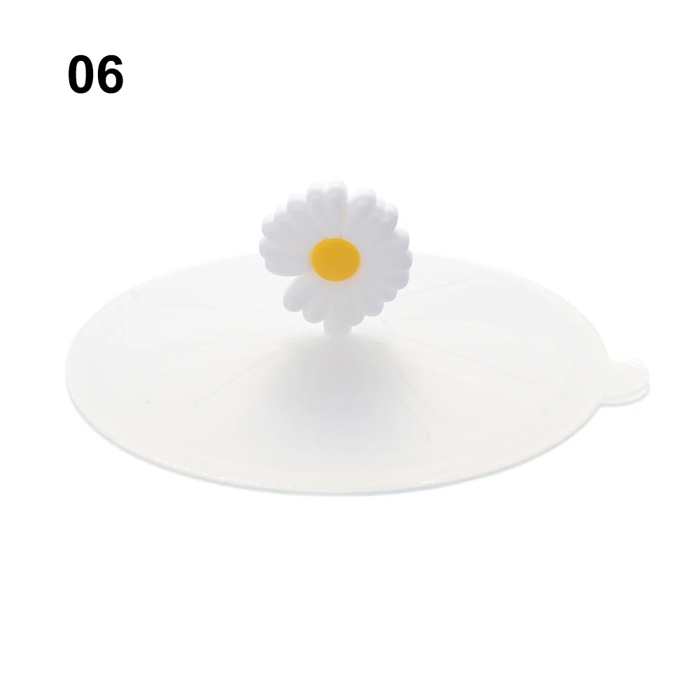 

Cute Cap Tea Coffee Lids Dustproof Suction Cup Cover Silicone Cup Cover Leakproof