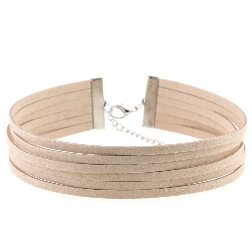 Unisex Vintage Samt Punk Halsketten für Frauen Männer Multi-schicht Gothic Kragen Halsketten Mode Schmuck Großhandel Geschenk – Detail 12